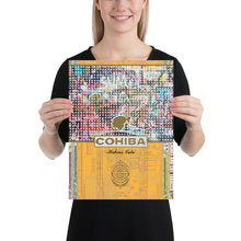 Cohiba Cuban Cigar Logo Painting Patina Poster