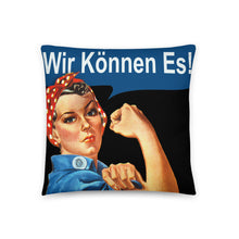 German Rosie The Riveter - We Can Do It Germany - Feminist Pillow