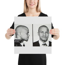 Malcolm X Mug Shot Mugshot 2 Poster