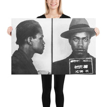 Malcolm X Mug Shot Mugshot Poster