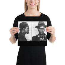 Malcolm X Mug Shot Mugshot Poster