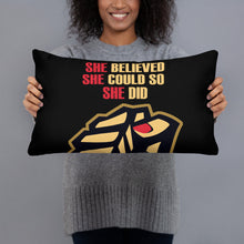 She believed she could so she did Inspirational Gift Basic Pillow