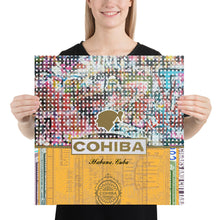 Cohiba Cuban Cigar Logo Painting Patina Poster