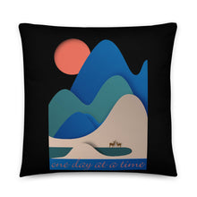 One Day At A Time AA Sober Sunrise Pillow