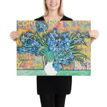 Graffiti Van Gogh Irises Poster