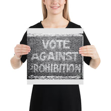 Funny Roaring Twenties No Prohibition Gift Vote Against Prohibition Sign Poster