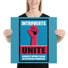 Funny Introvert - Introverts Unite Separately Poster