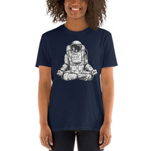 Astronaut in spacesuit yoga gestures , Hand Drawn Sketch T-Shirt