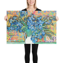 Graffiti Van Gogh Irises Poster