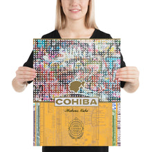 Cohiba Cuban Cigar Logo Painting Patina Poster