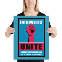 Funny Introvert - Introverts Unite Separately Poster