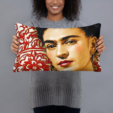 Frida Kahlo 2 Red Pillow