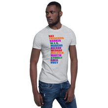 Nat Frederick Booker W.E.B Helvetica Black Lives Colorful T-Shirt