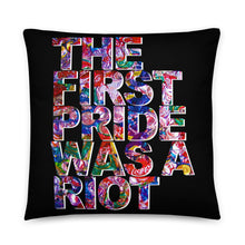 The First Gay Pride was a Riot - LGBT Rainbow Pillow