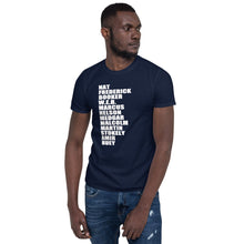 Nat Frederick Booker W.E.B Helvetica Black Lives T-Shirt