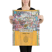 Cohiba Cuban Cigar Logo Painting Patina Poster