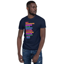 Nat Frederick Booker W.E.B Helvetica Black Lives Colorful T-Shirt