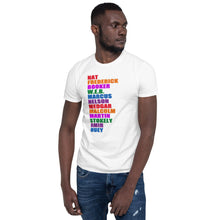 Nat Frederick Booker W.E.B Helvetica Black Lives Colorful T-Shirt