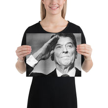 Ronald President Reagan Saluting Drawing Poster