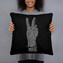 PEACE SIGN LOVE T Shirt 60s 70s Tie Dye Hippie Hand Love Basic Pillow