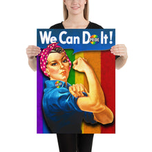 Human Right LGBT Pride Rosie The Riveter for Women Poster