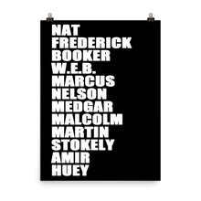 Nat Frederick Booker W.E.B Helvetica Black Lives Poster