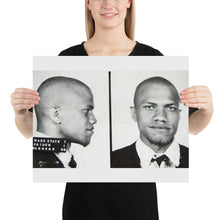 Malcolm X Mug Shot Mugshot 2 Poster