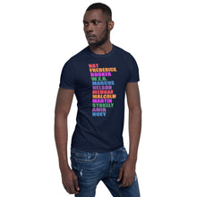 Nat Frederick Booker W.E.B Helvetica Black Lives Colorful T-Shirt