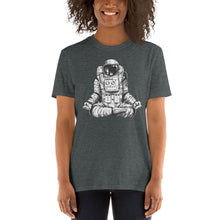 Astronaut in spacesuit yoga gestures , Hand Drawn Sketch T-Shirt