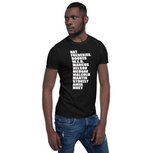 Nat Frederick Booker W.E.B Helvetica Black Lives T-Shirt