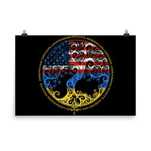 American Grown Ukrainian Roots Ukraine Flag 2 Poster