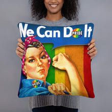 Human Right LGBT Pride Rosie The Riveter for Women Pillow