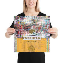 Cohiba Cuban Cigar Logo Painting Patina Poster