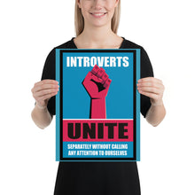 Funny Introvert - Introverts Unite Separately Poster