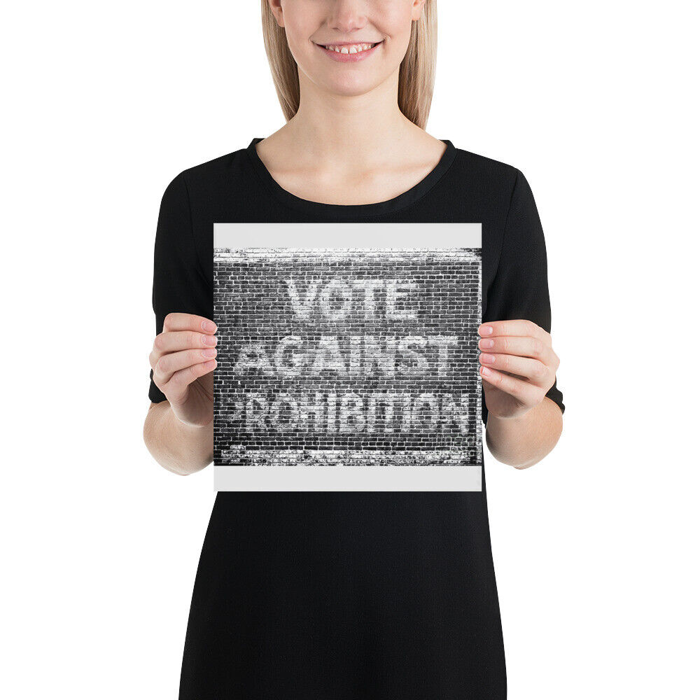 Funny Roaring Twenties No Prohibition Gift Vote Against Prohibition Sign Poster