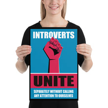 Funny Introvert - Introverts Unite Separately Poster