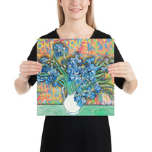 Graffiti Van Gogh Irises Poster