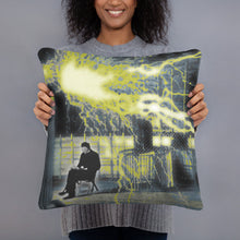 Nikola Tesla Experimental Reimagined Tesla Coil Lightning Science Pillow