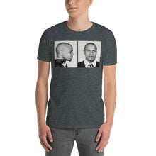 Malcolm X Mug Shot Mugshot 2 Tee Tees Tshirt T-Shirt