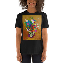 Punk Impressionist Flower Skull Tees Artist T-Shirt