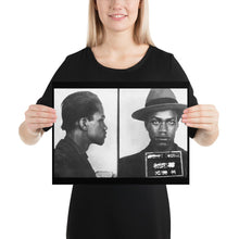 Malcolm X Mug Shot Mugshot Poster