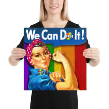 Human Right LGBT Pride Rosie The Riveter for Women Poster