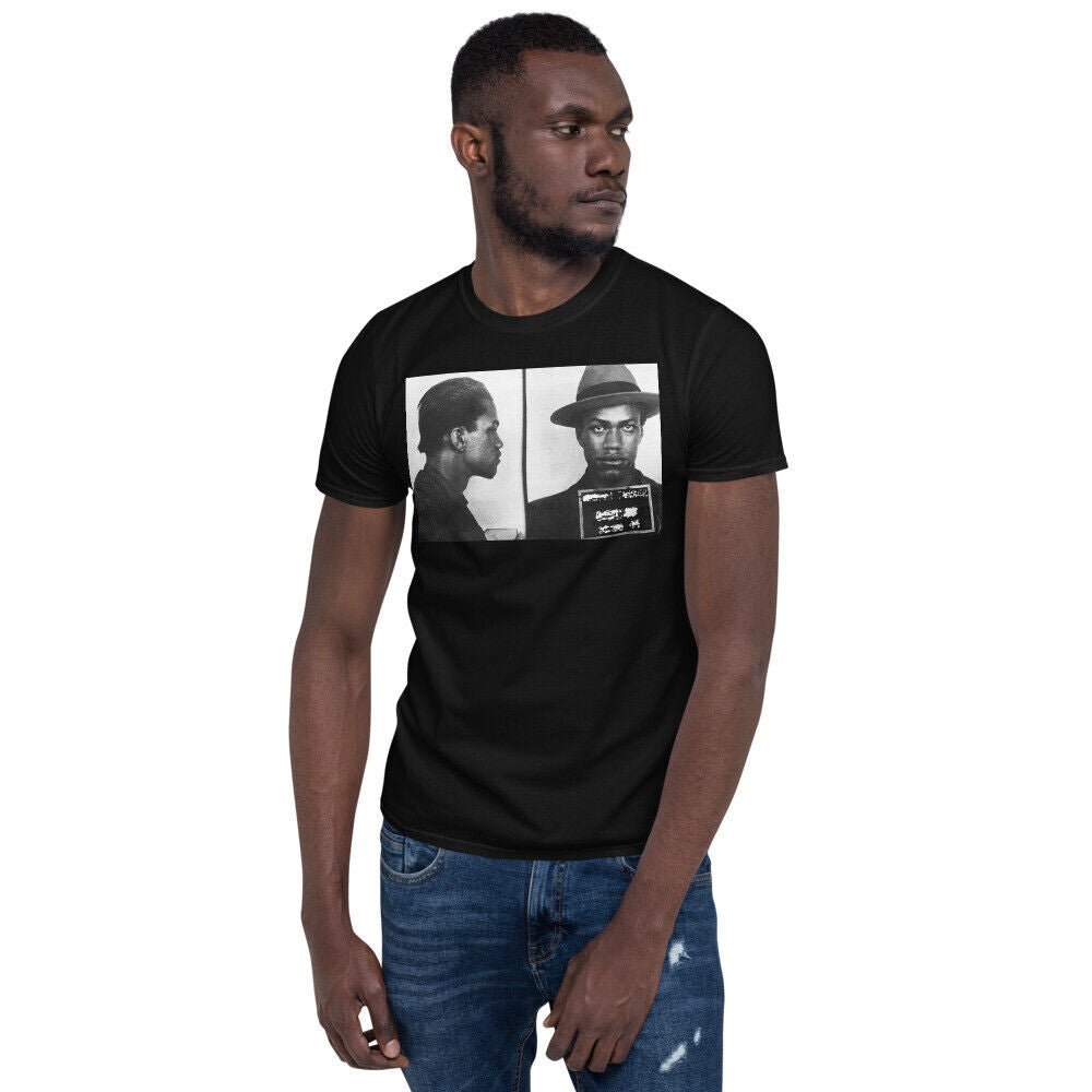 Malcolm X Mug Shot Mugshot Tee Tees Tshirt T-Shirt