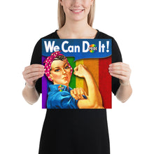 Human Right LGBT Pride Rosie The Riveter for Women Poster