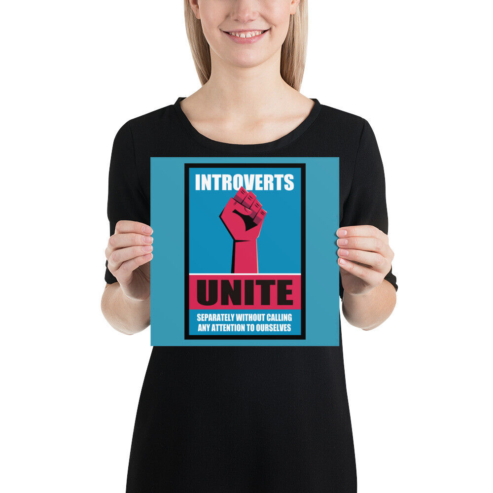 Funny Introvert - Introverts Unite Separately Poster