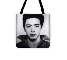 Al Pacino Mug Shot 1961 Black And Blueish  - Tote Bag