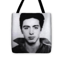 Al Pacino Mug Shot 1961 Black And Blueish  - Tote Bag