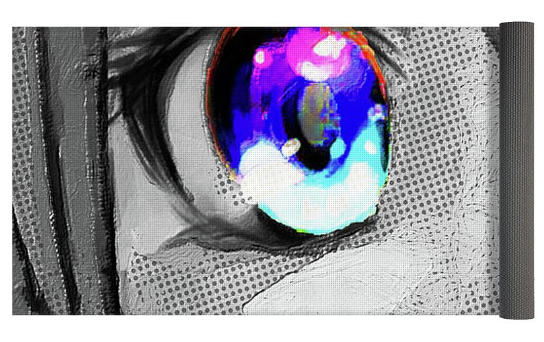 Anime Girl Eyes 2 Black And White Blue Eyes Acrylic Print by Tony Rubino -  Fine Art America