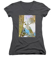 Aqua Metallic Series Free - Women's V-Neck (Athletic Fit)