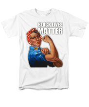 Black Lives Matter T-Shirt Rosie The Riveter 2 - Men's T-Shirt  (Regular Fit)